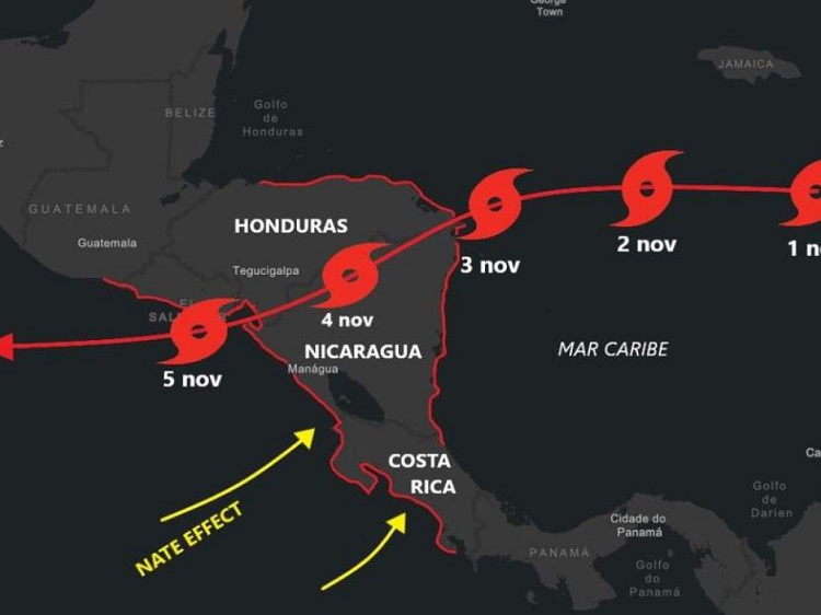 Furaçao-Eta-Honduras-Nicarágua