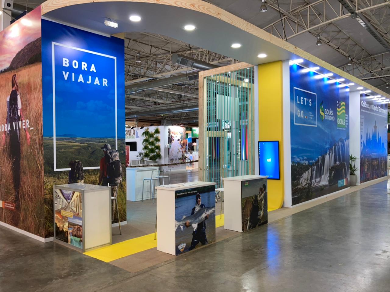 Estande da Goiás Turismo (foto-Goiás Turismo)