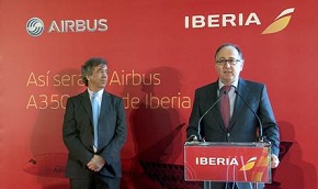 Iberia apresenta o deu Airbus A350 XWB