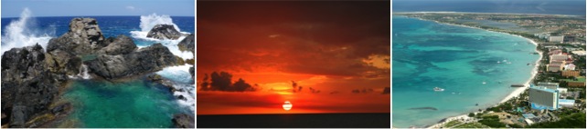 Piscina Natural, Pôr do sol, Vista aérea de Aruba Brasil é o quinto destino com mais visitantes em Aruba