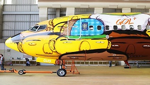 Companhias brasileiras apostam em aviões pintadospara atrair mais passageiros