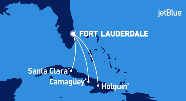 JetBlue vir a Cuba com os primeiros voos comerciais em mais de 50 anos