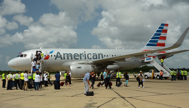 American Airlines começou seus vôos regulares para Cuba por Cienfuegos
