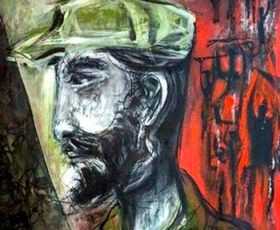 Grande acolhida de pinturas e fotografias sobre Fidel em Santiago de Cuba