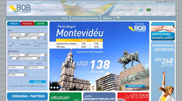 BQB começa a voar entre Montevidéu e São Paulo