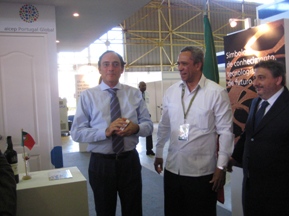De esq. a direita os Srs. Paulo Portas, Antonio Carricarte e Luis Campo Dia Nacional de Portugal em FIHAV-2014