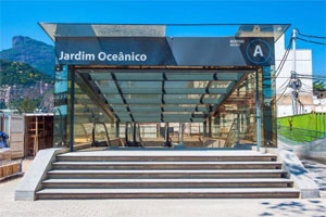 Estação Jardim Oceânico está em fase final