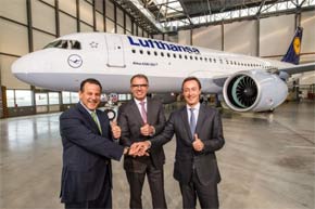 CEO da Lufthansa, e Fabrice Brégier, CEO da Airbus