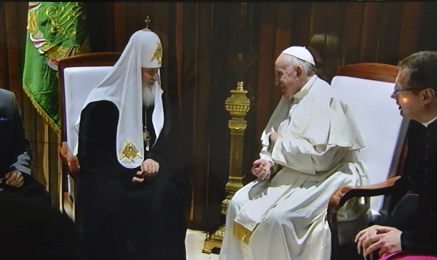  Papa Francisco e patriarca Kirill empreendem inédita reunião em Cuba(+Video) 
