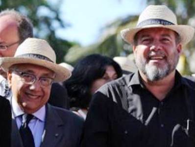 Os ministros do Turismo de Cuba e do Brasil durante a FIT Cuba 2013. Havana e São Paulo mais próximas