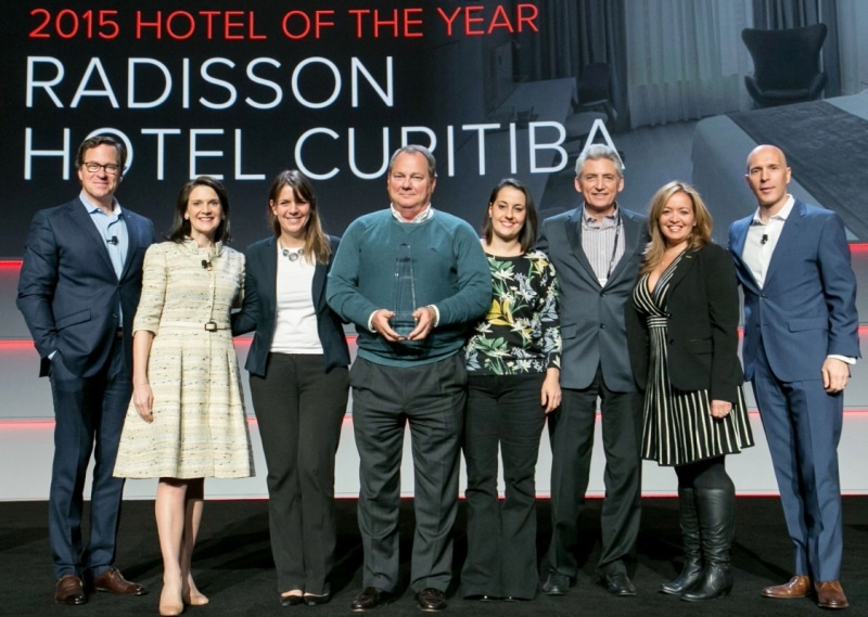 Radisson Hotel Curitiba é nomeado melhor hotel da rede em 2015