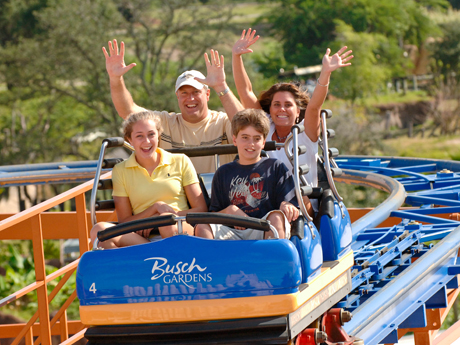Busch Gardens Tampa é diversão garantida para as famílias com crianças