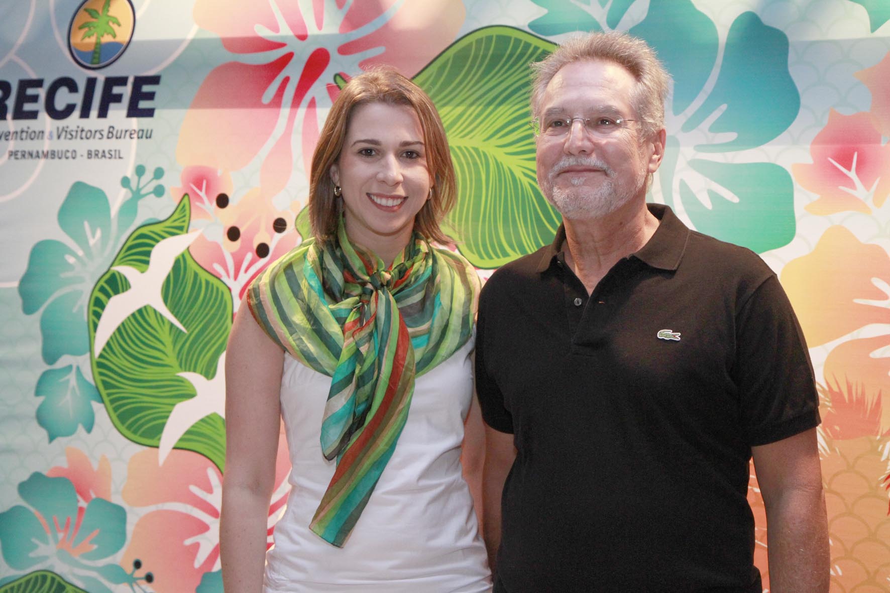 Tatiana Menezes, Diretora Executiva e José Otávio, Presidente da ABIH - PE ABIH – PE concede o prêmio Plínio Pacheco ao Recife Convention & Visitors Bureau