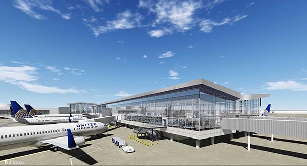 United e o aeroporto de Houston começam a construção do novo terminal C Norte em Houston