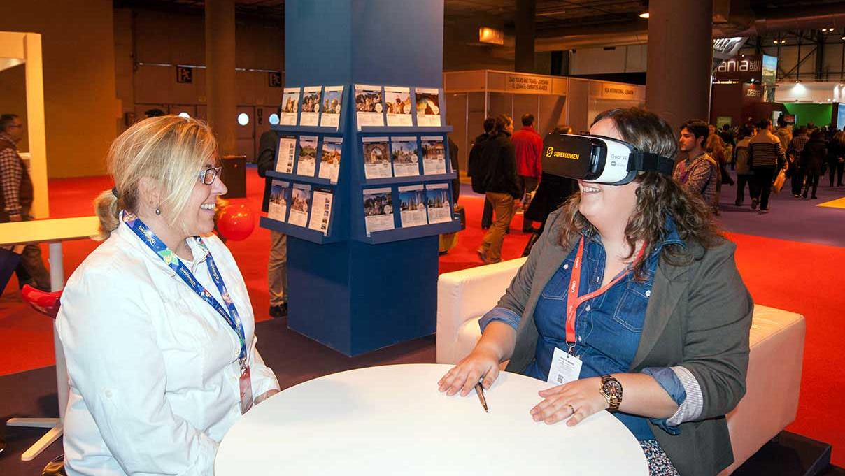 Realidade virtual e interativo mostra o novo compromisso da Fitur
